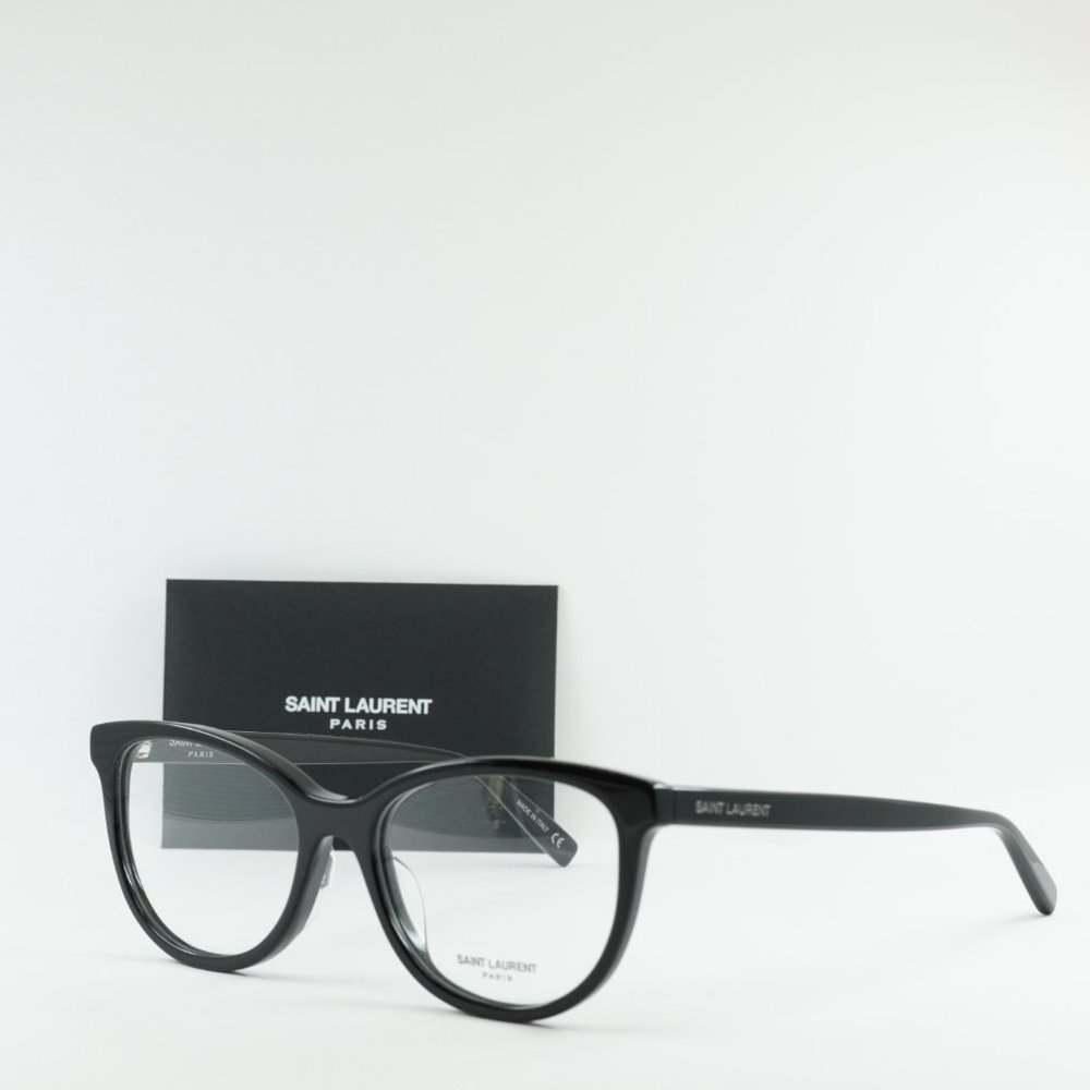 💯 NEW SAINT LAURENT SL504 001 WOMENS BLACK EYEGLASSES - Picture 1 of 11